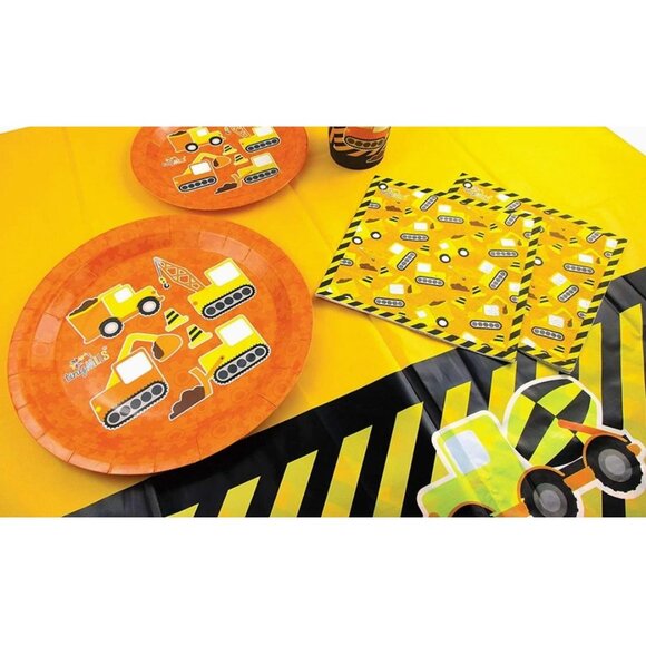 Construction Party Pack 50 Piece Set By Tiny Mills Construction Zone Theme - Picture 8 of 8